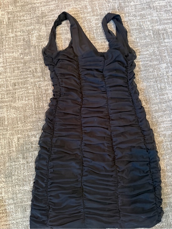 Princess Polly Dresses & Skirts - Princess Polly Black Ruched Bodycon Mini Dress